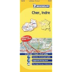 Cher, Indre (Michelin Local Maps)