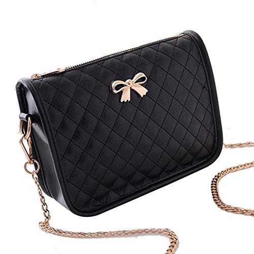 Fanala Cute Women Girls Purse Bow Wallet Bag PU Leather Clutch Bag