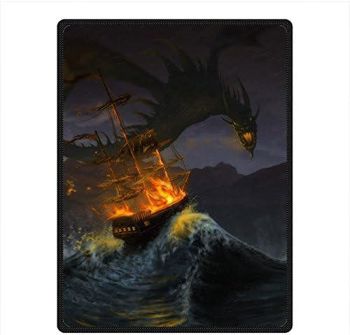 Needyou Dragon Fleece Throw Blanket Fleece 58" x 80" Outdoor Indoor