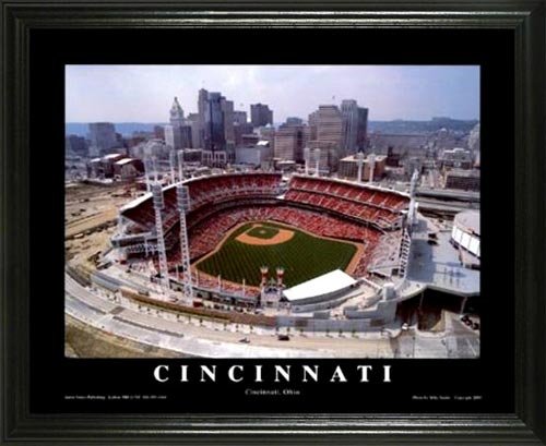 Cincinnati Reds - Great American Ballpark - Lg - Framed Poster Print
