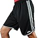 Men's Shorts Mesh Athletic Short with Reflective Stripes by Sketon with Pockets