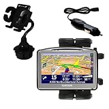 TomTom Go 520 Car Cup Holder with Car Charger - Uses Gomadic TipExchange