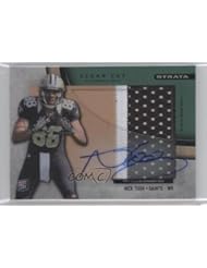 Nick Toon #51/55 New Orleans Saints (Football Card) 2012 Topps Strata Clear Cut Rookie Relic Autographs Green Patch #CCARNTO
