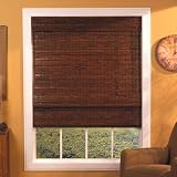 Lewis Hyman 0244571 Mahogany Kona Roman Shade. 71 W x 64 L