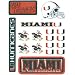 Miami Hurricanes Team Vinyl Stickers