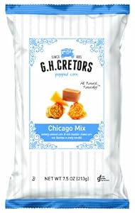 G.H. Cretors Popcorn Chicago Mix, 7.5-Ounce Bags (Pack of 12)