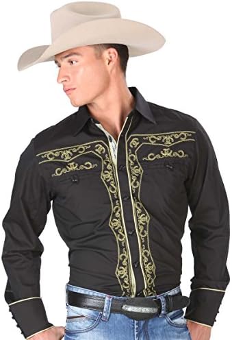 Black Western Embroidered Style Shirt