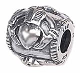 Zable Sterling Silver Claddagh Bead Charm BZ-1420