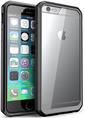 iPhone 6s Plus Case, ALPHABETT Scratch Resistant Drop Protective SUPER THIN Case for Apple iPhone 6 Plus &amp; 6s Plus (Black/Grey)