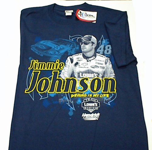 Jimmie Johnson Nascar Portrait Print Chase Mens T-Shirt