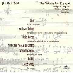 Edition Cage, Volume 25 : Oeuvres Pour Piano Vol. 4