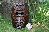 FIJIAN TIKI MASK W/ 2 DEITIES - 8 LOVE & STRENGTH - POLYNESIAN ART