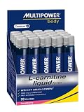 Multipower L-Carnitine Liquid forte Himbeer 20 Ampullen, 1er Pack (1 x 500 ml)