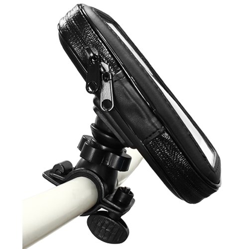 GreatShield Water Resistant Case with Bicycle Handlebar Mount for Apple iPhone 5 (Black)