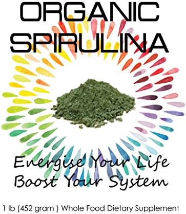 Organic Spirulina Powder | Pure Spirulina 1 Lb. | Green, Natural Superfood | Rich Source Of Fiber &amp; Vitamin B12 | Certified Kosher &amp; Organic |