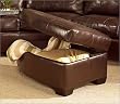 Jade Leather Ottoman By Coaster Furniture