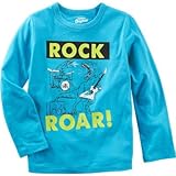 OSHKOSH(オシュコシュ) オシュコシュ オリジナル グラフィックティ ターコイズ トップス長袖Tシャツ 7歳【並行輸入】