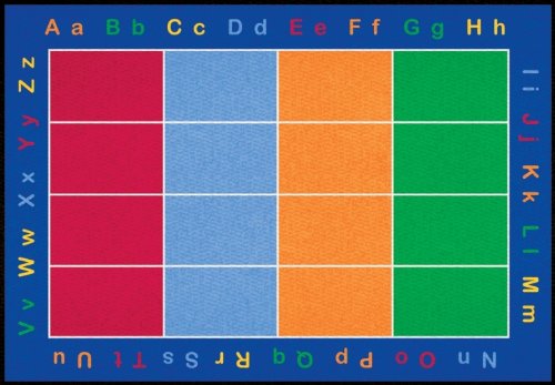 Learning Carpets ABC Squares Rug - Rectangular Small