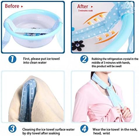 BINGUO Summer Instant Cooling Neck Scarf Towel Ice Headband Wristband Assorted Letters Pack of 8