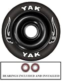 Yak Scat II Full Metal Core Wheel 110mm BLACK with Abec 7 Bearings Installed
