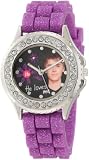 Justin Bieber Kids JB1217 Glitter Purple Rubber Watch