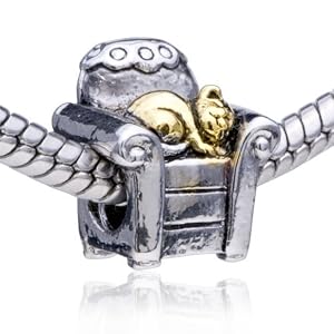 Buy Pandora Style Charm Bead Bowknot Spacer European Beads by Pugster