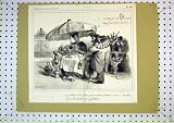 FRENCH COMEDY PRINT MEN SEE-SAW POILTICS JUDGES SWORD