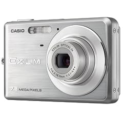 Casio EXILIM EX-Z77 SR Digitalkamera (7 Megapixel, 3-fach opt. Zoom, 6,6 cm (2,6 Zoll) Display) silber