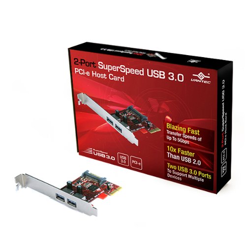 Vantec 2-Port SuperSpeed USB 3.0 PCI-e Host Card