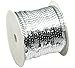 Rockin Beads Brand, Sequins Trim Spool String Flat Bling Silver 6mm Dia (2/8