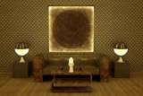 Visualization of a Classic Art Deco Revival Style Lounge. - 24