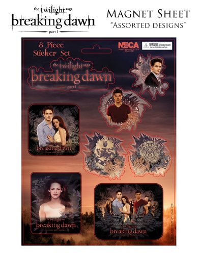 Twilight Breaking Dawn 8 piece Magnet Sheet