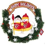 Kansas City Chiefs 20 Inch Team Snowman Wreath