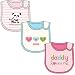 Carter's Dribble Happy Panda Bibs - Pink 3 Pack