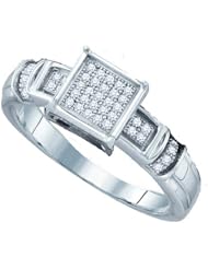 0.12CTW DIAMOND MICRO PAVE RING