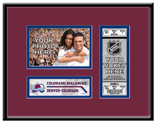 Colorado Avalanche 4x6 Photo and Ticket Frame
