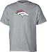 Denver Broncos Reebok Grey Premier Logo Short Sleeve T-ShirtLarge