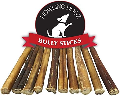 Bully Sticks - Healthy All Natural Dog Treats - 6 Inch Dog Chew From Premium Grass Fed Beef (10 PK)
