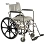 Rehab Shower Commode Wheelchair Back Height: 14.5" LoBack