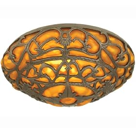 Meyda Tiffany 22074 Classic Braintree Shade, Amber
