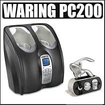 Waring Pro PC200 Double Wine Chiller with Metrokane Houdini Lever-Style Corkscrew Wine Tool Stand