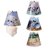 Spin Shades 24576 Cats All Year Nightlight with Four Revolving Seasonal Shades