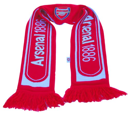 Arsenal 1886 Soccer Futbol Reversible Scarf - Red / White