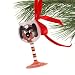 Tennessee Volunteers Hand-Painted Mini Wine Glass Christmas Ornament
