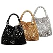 Je Veux Double Handle Metallic Handbag