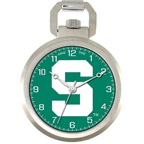 Game Time Men's Michigan State University Pocket Watch #COL-PW-MSU