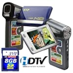 SVP T628 2.7-inch 1280X720p HD Widescreen Blue Digital Video Camcorder (SVP 8GB SDHC Memory Card Included)