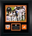 New York Mets NL Eastern Division Champs Framed Celebration 8x10 Photo w/Baseball Piece & Medallion
