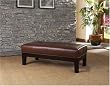 Coffee Table Leather Bench Ottoman Top Grain Leather Button Tufted By Coaster Furniture