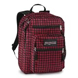  : JanSport Big Student Backpack (Black/Scarley Punky Houndstooth)